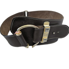 Large wide leather - , vintage