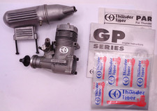 THUNDER TIGER GP42 2 STROKE AREO ENGINE & SILENCER GOOD COMPRESSION & BOXED