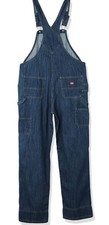 Dickies Women's Bib Size XXL Relaxed Straight Overalls Dark Indigo