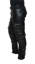 MENS LEATHER CARGO PANTS