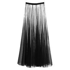 Women Girl Mesh Tulle Lace Skirt Petticoat Thin Sarong Sheer Underskirt Summer