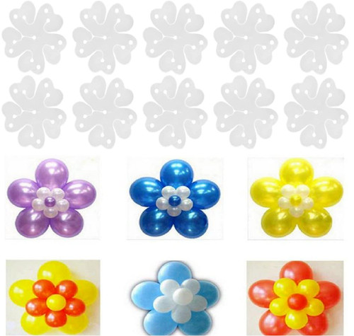 Flower balloon clips - flower,