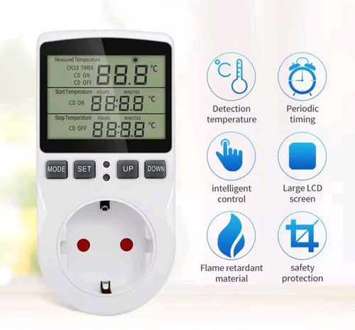 Digital plug thermostat - in,