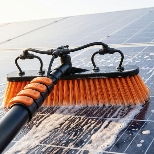 Solar panel cleaning brush - solar,