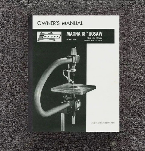 610 jigsaw owner operator - owner's,