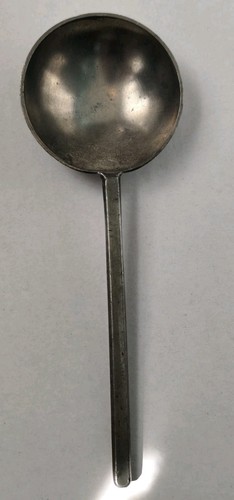 Antique pewter spoon with - spoon,