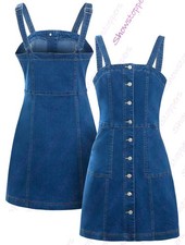 Womens Denim Dress Sleeveless