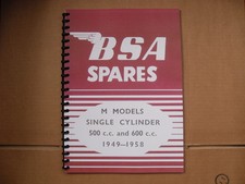 BSA M20,M21,M33 PARTS BOOK