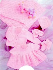 Baby summer pram set knitting