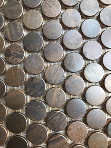 Copper penny round - copper,