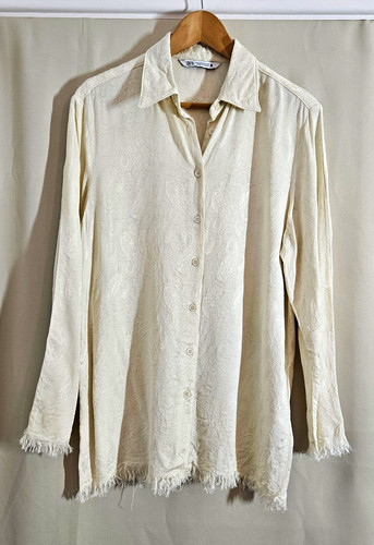 Zara cream floral jacquard - cream,