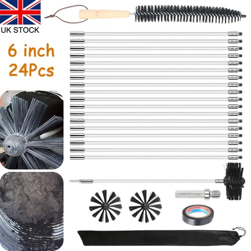 24pc chimney sweep set 6in - 24pc,