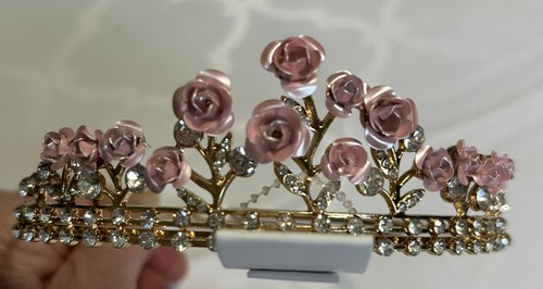 Monsoon gold diamante crown - gold,