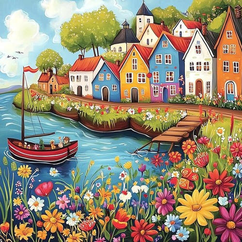 Diamond painting landscape - diamond,