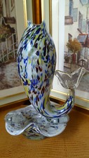 VINTAGE MURANO ART GLASS FISH VASE BOWL ASHTRAY