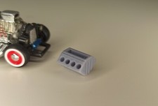 1/43 V8 engine block Garage tools Diorama