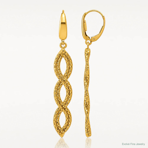 14k yellow gold polished - 14k, fancy