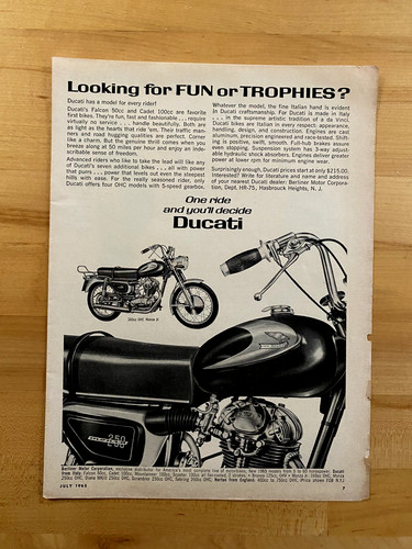 1965 print ducati - 1965, ad