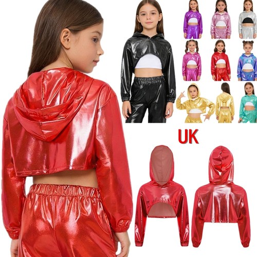 Girls metallic hoodie - girls,