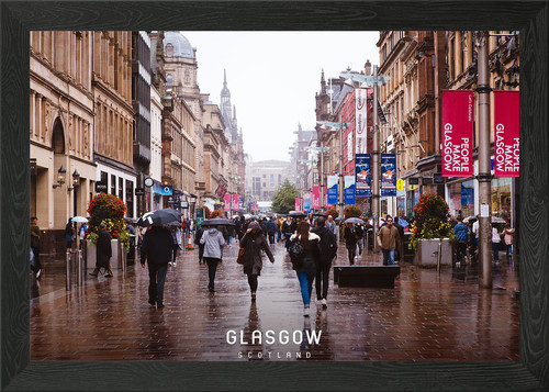 Glasgow framed wall art - art, poster
