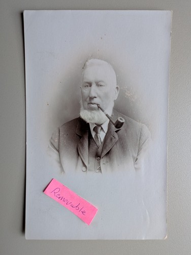 Old photo man smoking - old, pipe