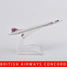 16CM Concorde British Airways Metal Die Cast Plane Model Aircraft Toy Aeroplane