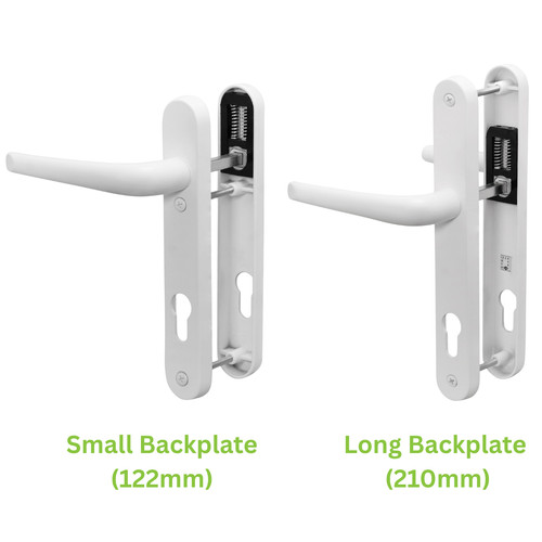 Upvc door handle 92pz - upvc, sprung