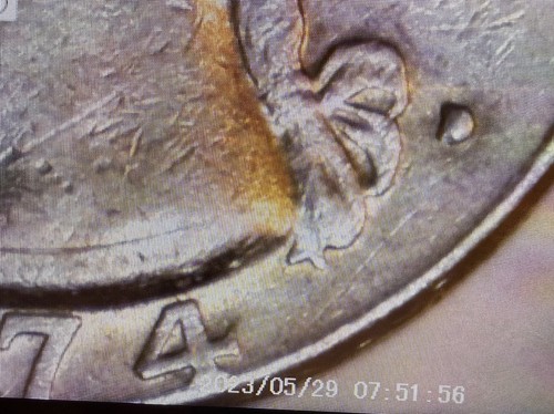 1974 washington quarter - 1974, d