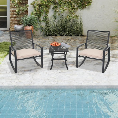 Domi piece wicker rocking - domi, 3-piece