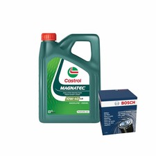 Engine Oil 10W40 4L Castrol Magnatec A3 B4 Bosch Oil Filter Service Kit 4 Litre
