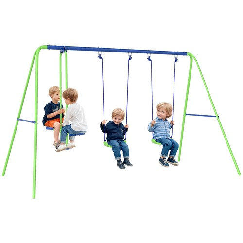 Outsunny metal swings set - metal,