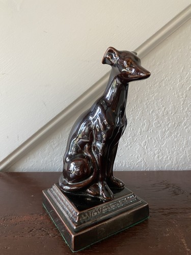 Art deco ceramic whippet - art,