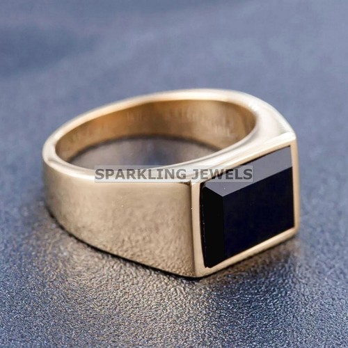 Lustrous black onyx - onyx, baguette