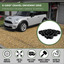 Gravel grid driveway - grid,