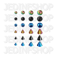 Replacement Spare Ball Spike | 1.2mm (16g) 2mm 2.5mm 3mm 4mm 5mm 6mm | Titanium