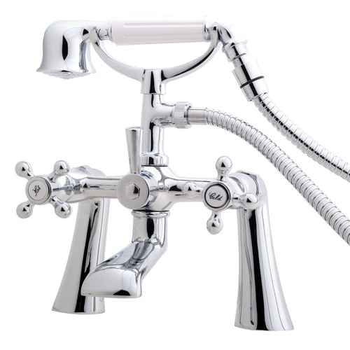 Traditional chrome bath shower - chrome,