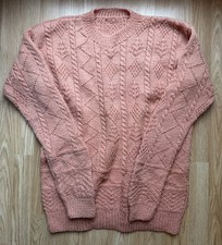 Vintage Hand Knitted Wool Aran