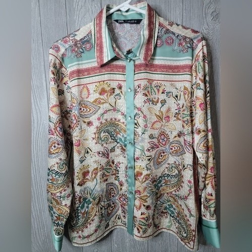 Zara women paisley floral - ♡zara,