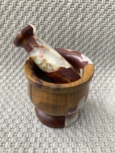 Vintage onyx marbled pestle - pestle, &