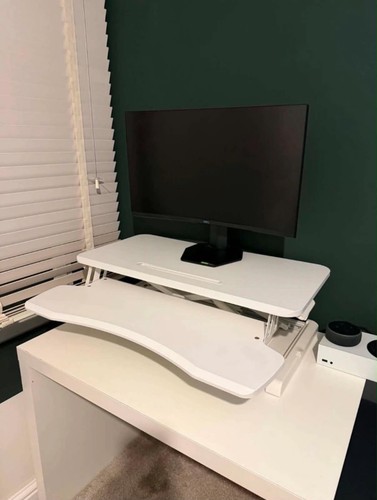 Standing desk converter height