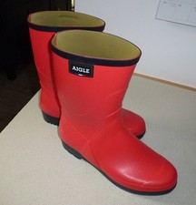 Women’s Aigle red wellies
