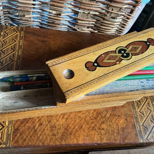 Vintage level wooden sliding - 4-level,