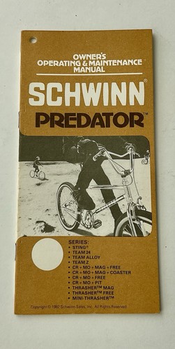 Schwinn predator bmx owners - schwinn,