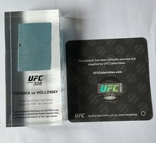 UFC 308 Topuria Vs Holloway Event Used Canvas In Acrylic W/ COA Great Condition