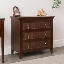 3 Drawer Dark Brown Wooden