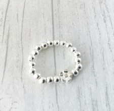Silver Ball Beaded Stretch