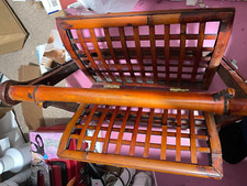 USED Folding brown wooden rack