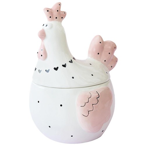 Ceramic cookie jar rooster - cookie,