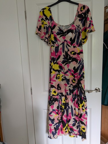Pretty multi colour long dress - multi,