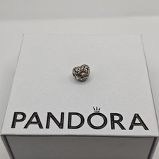 Genuine Pandora June Signature Heart Moonstone Birthstone Charm ALE925 791784MSG